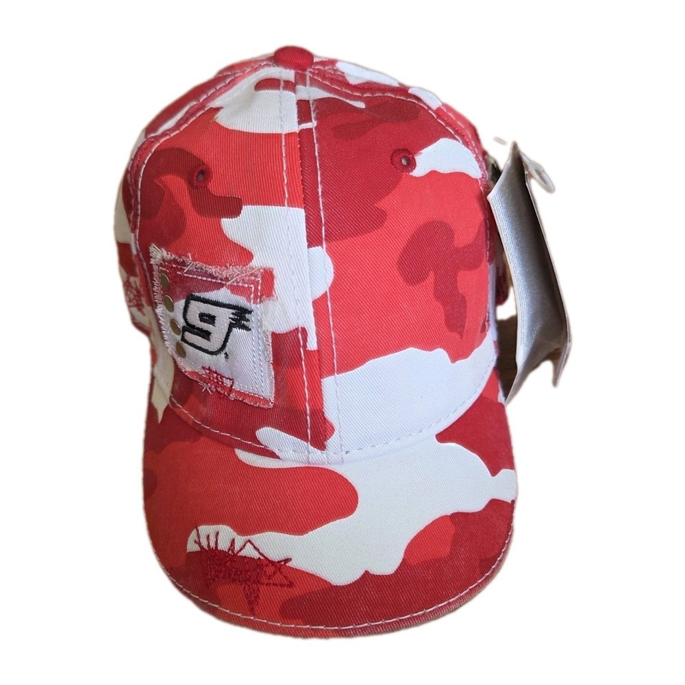 Chase Authentics New Kasey Kahne #9 Ladies Red Camo Vintage Y2K Hat Cap NASCAR